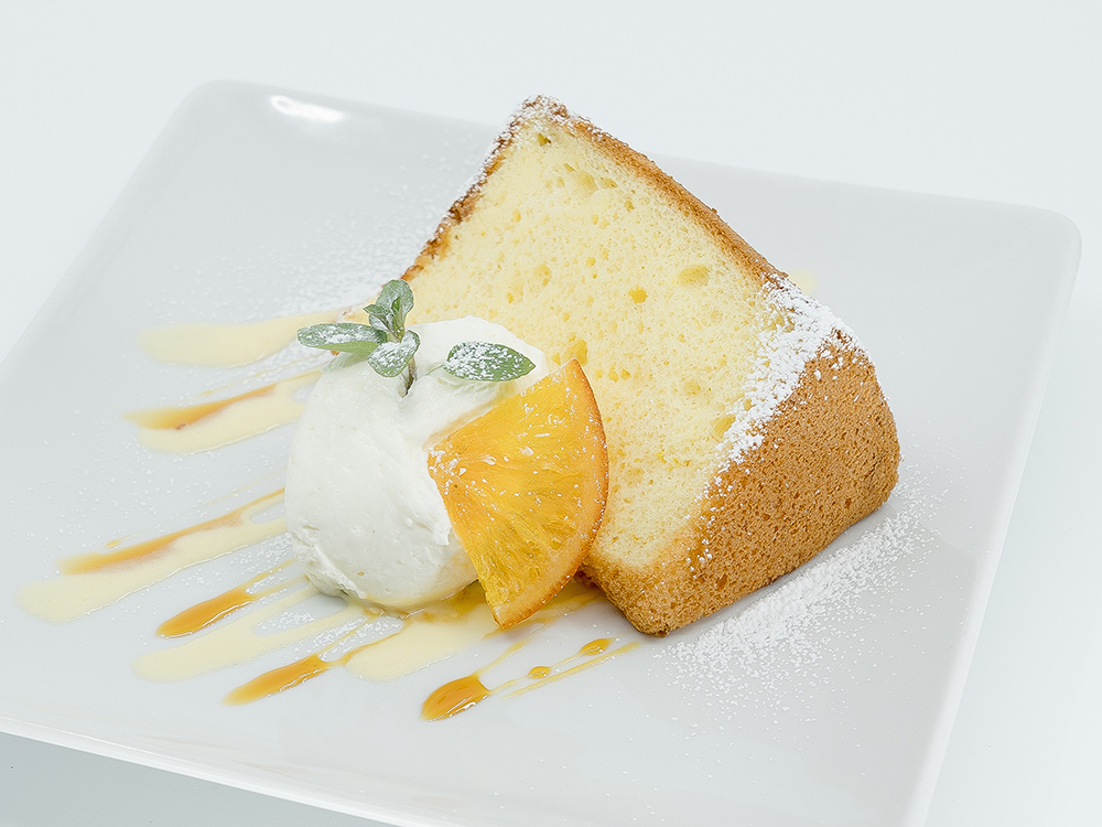 オレンジのシフォンケーキ