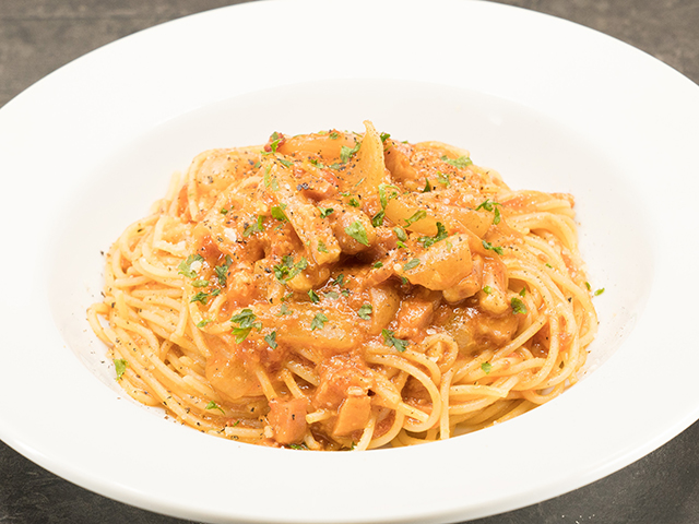 ベーコンとオニオンのアマトリチャーナ ￥1,950